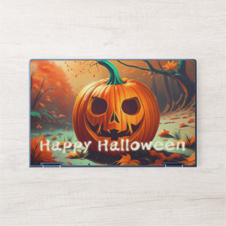 Classic Jack-o-Lantern Autumn Forest Scene HP Laptop Skin