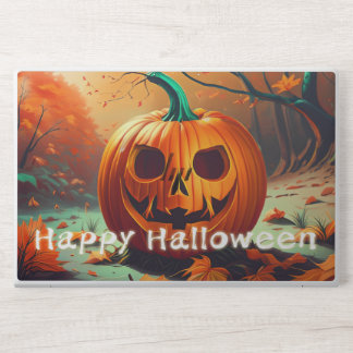Classic Jack-o-Lantern Autumn Forest Scene HP Laptop Skin