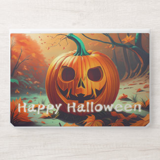 Classic Jack-o-Lantern Autumn Forest Scene HP Laptop Skin