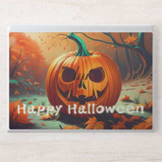 Classic Jack-o-Lantern Autumn Forest Scene HP Laptop Skin