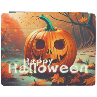 Classic Jack-o-Lantern Autumn Forest Scene iPad Smart Cover