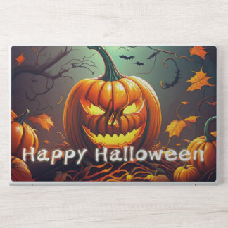 Classic Jack-o-Lantern Bats Twisted Tree Art HP Laptop Skin