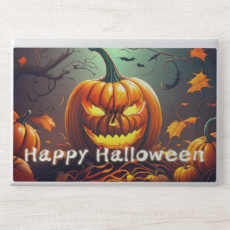 Classic Jack-o-Lantern Bats Twisted Tree Art HP Laptop Skin