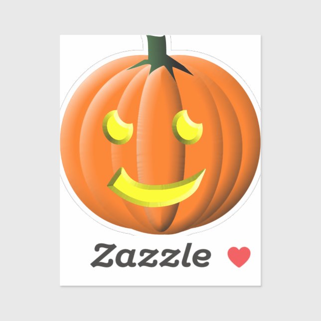 Classic Jack-O-Lantern Halloween Sticker (Sheet)