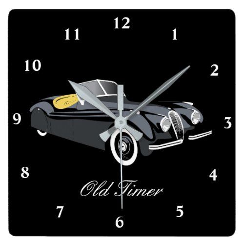Classic Jaguar Car 'Old Timer' Wall Clock