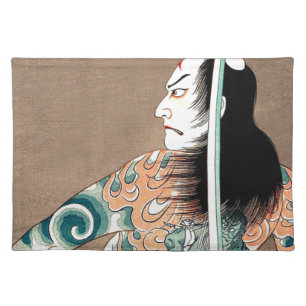 Classic Japanese Legendary Samurai Warrior Art Placemat