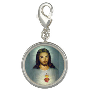 Classic Jesus Sacred Heart Silver Charm Chaplet