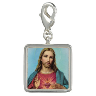 Classic Jesus Sacred Heart Silver Charm Chaplet