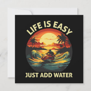 Classic Jet Ski skier Invitation