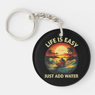 Classic Jet Ski skier Keychain