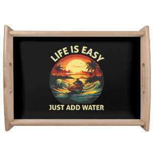 Classic Jet Ski skier Serving Tray