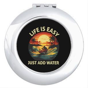 Classic Jet Ski skierClassic Jet Ski skier Compact Mirror