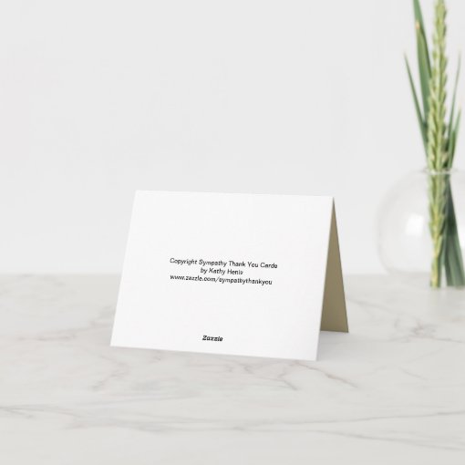 Classic Jewish Sympathy Thank You Note Card Zazzle