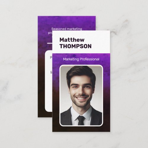 Classic Job Seeker Classy Minimalist Dark Plum  Business Card