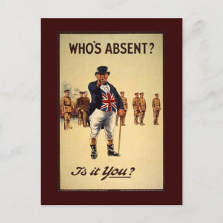 Classic John Bull Recruiting Poster Postcards