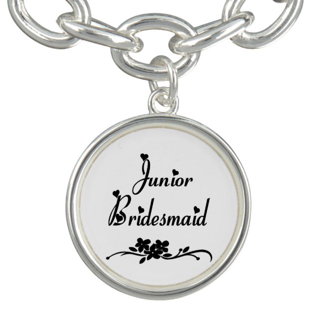 Classic Junior Bridesmaid Charm Bracelet (Design)
