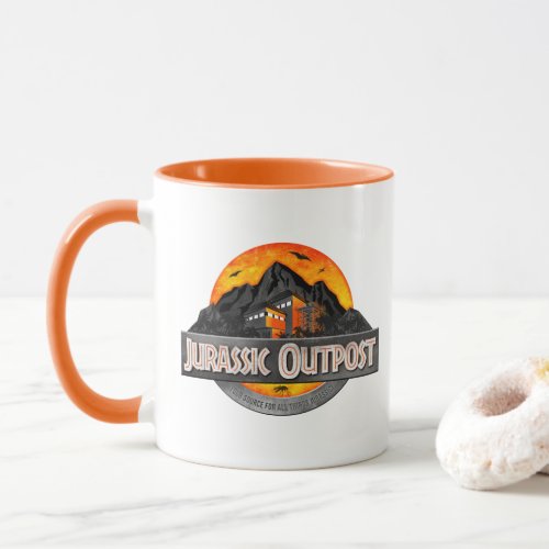 Classic Jurassic Outpost Logo Mug
