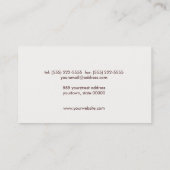 Classic Justice Scale Brown Leather Look Attorney Business Card (Back)