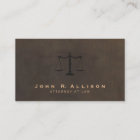 Classic Justice Scale Brown Leather Look Attorney