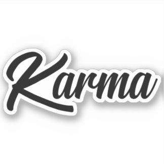 Classic Karma Logo Sticker!! Sticker