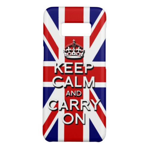 Classic Keep calm on The union Jack Uk Flag Case_Mate Samsung Galaxy S8 Case