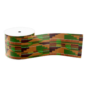 Classic Kente 3 inch K01 Grosgrain Ribbon