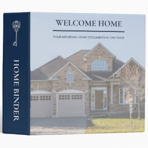 Classic Key Home Ivory Real Estate Agent 3 Ring Binder