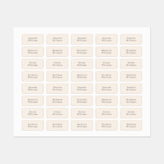Classic Kid's Name Boy & Girl Clothing Labels 