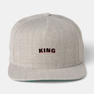 Classic KING Heather Grey Business Sports Men Boy Snap Back Hat