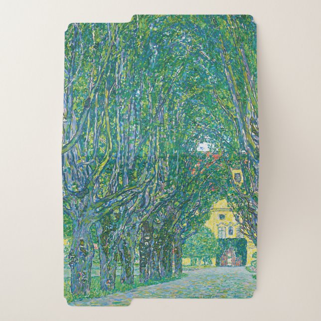 Classic Klimt Green Nature Landscape Fine Art File Folder (Outside Left)