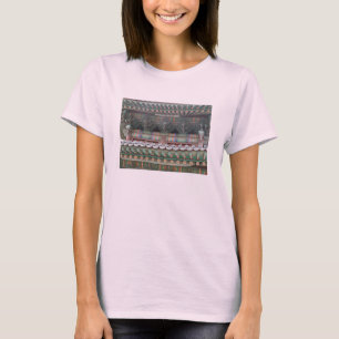 Classic Korean Artwork in soft colors on a T-Shirt