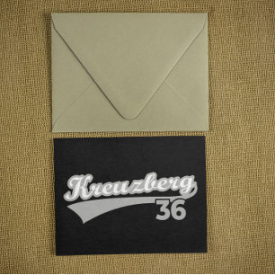 Classic Kreuzberg 36 Berlin City Logo Oldschool Postcard