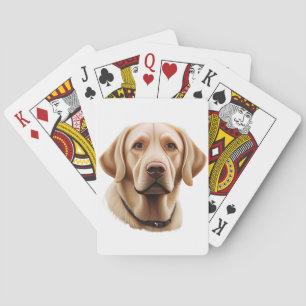 Classic Labrador Retriever Illustration Poker Cards