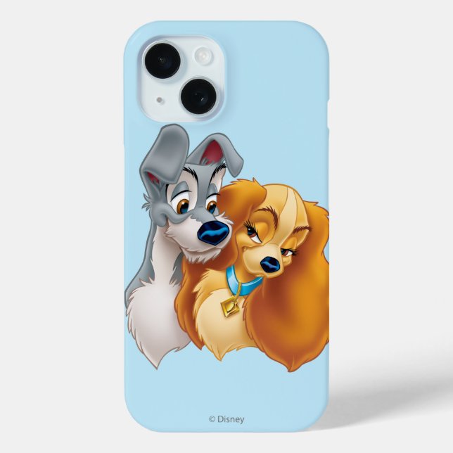Classic Lady and the Tramp Snuggling Case-Mate iPhone Case (Back)