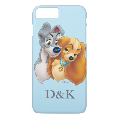 Classic Lady and the Tramp Snuggling  His  Hers iPhone 8 Plus7 Plus Case