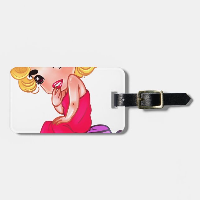 Classic Lady.png Luggage Tag (Front Horizontal)
