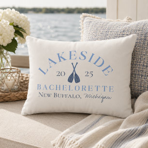 Classic Lake Bachelorette Girls Weekend Accent Pillow
