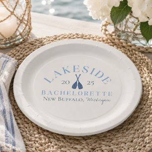 Classic Lake Bachelorette Girls Weekend Paper Plates
