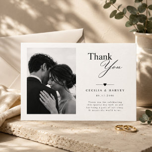 Classic Landscape Wedding Thank You Card
