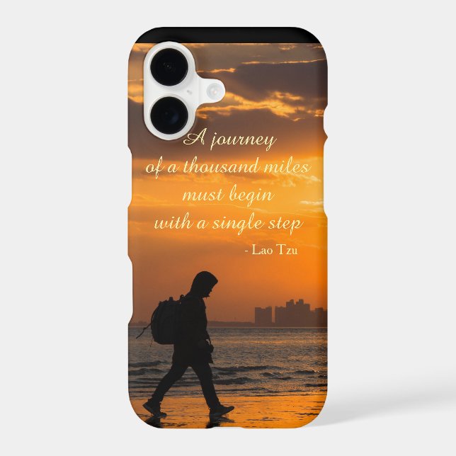 Classic Lao Tzu Journey Quote Case-Mate iPhone Case (Back)