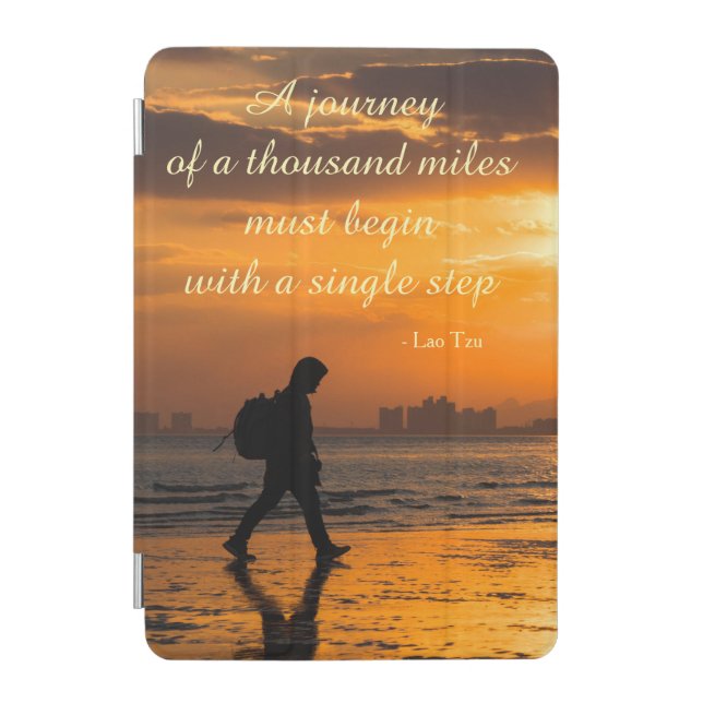 Classic Lao Tzu Journey Quote iPad Mini Cover (Front)