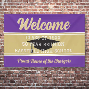 Classic! Large Custom Class Reunion banner
