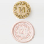 Classic Laurel Wreath Family Monogram Wax Seal Stamp<br><div class="desc">Add a personalized accent to your letters,  invitations and cards with this customizable wax seal stamp.  It features a classic laurel wreath. Personalize by adding your own monogram. This monogram wax seal stamp is available in various colors—perfect for wedding,  personal and business use.</div>