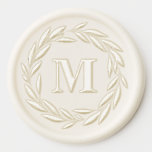 Classic Laurel Wreath Family Monogram Wax Seal Sticker<br><div class="desc">Add a personalized accent to your letters,  invitations and holiday cards with this customizable wax seal sticker.  It features a classic laurel wreath. Personalize by adding your own monogram. This monogram wax seal sticker is available in various colors—perfect for wedding,  personal and business use.</div>