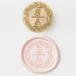 Classic Laurel Wreath Wedding Monogram Wax Seal Stamp<br><div class="desc">Add a personalized accent to your letters,  invitations and cards with this customizable wax seal stamp.  It features a classic laurel wreath. Personalize by adding your own monogram. This monogram wax seal stamp is available in various colors—perfect for wedding,  personal and business use.</div>