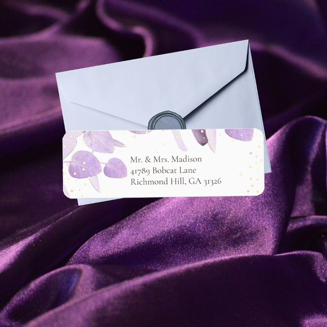 Classic Lavender Eucalyptus Return Address Label (Creator Uploaded)