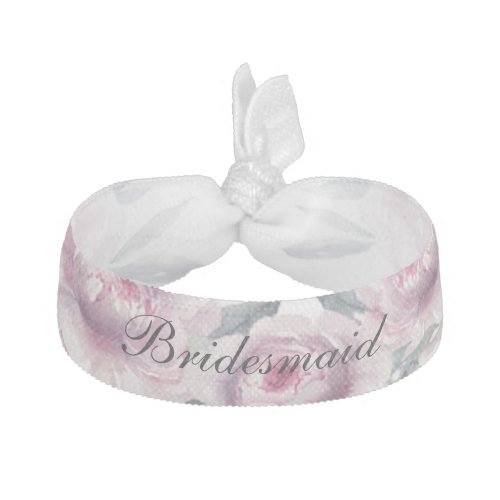 Classic Lavender Flowers Bridesmaid Elastic Hair Tie