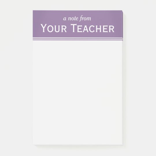 Clic Lavender Purple Personalized 4 X 6 Post It Notes Clic Lavender Purple Personalized 4