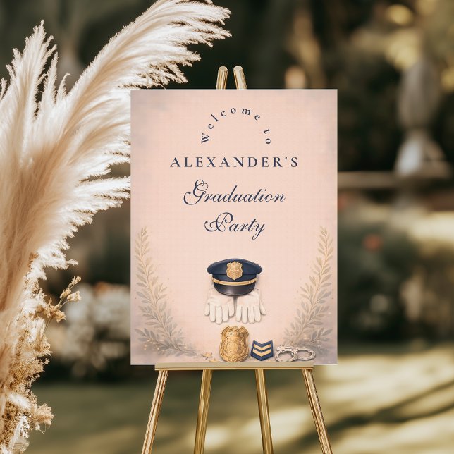 Classic Law Enforcement Graduation Ceremony Foam Board (Creator Uploaded)