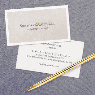 Classic Law Practice Attorney Professional Business Card